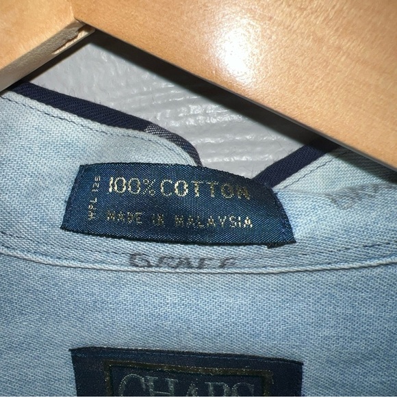 Vtg 90’s Ralph Lauren CHAPS long sleeve button down check shirt men's Large - Picture 6 of 8